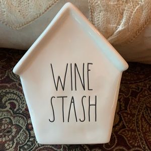 New Rae Dunn WINE STASH Birdhouse Bank